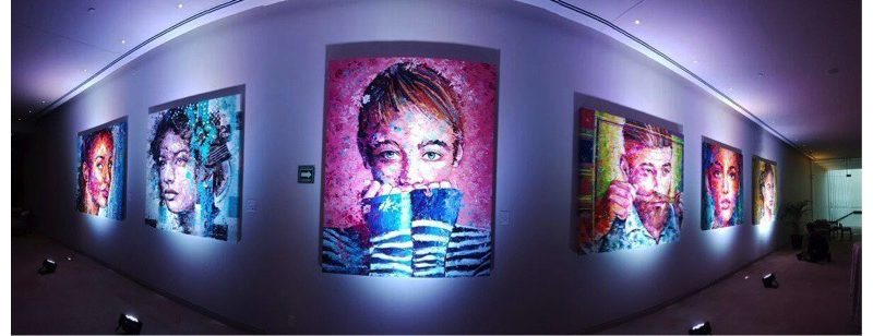 artwork by Peter Terrin at Grand Hyatt Playa del Carmen - editorial only
