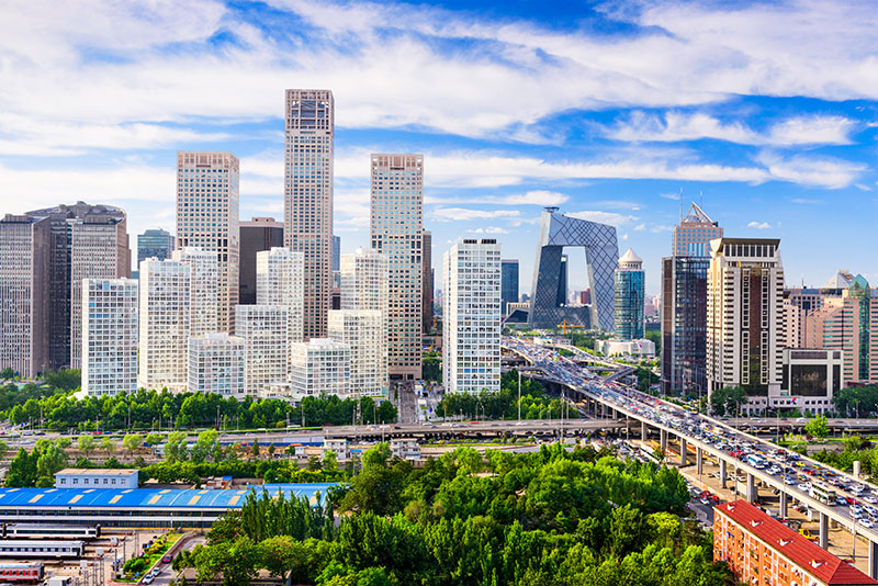 The Beijing skyline