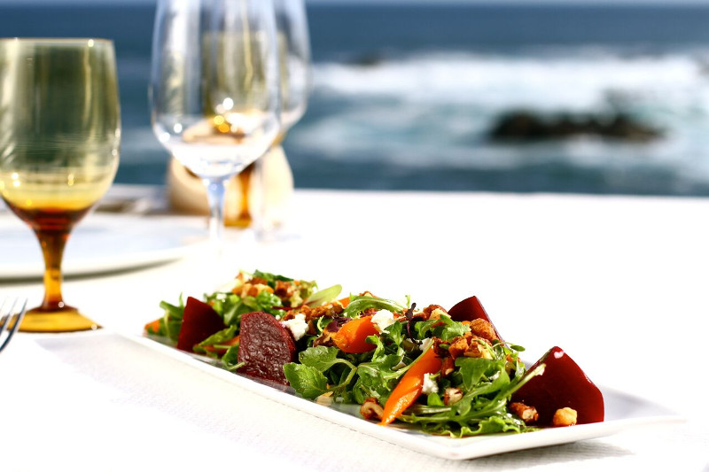 food and wine at Esperanza Resort in Cabo San Lucas 