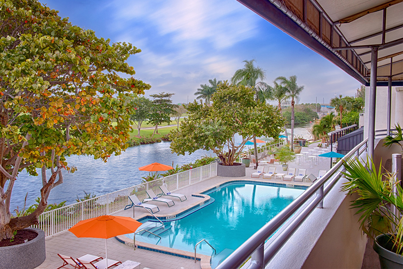 The enhancements included all 405 guestrooms lobby and outdoor pool as well as the entryway of the property