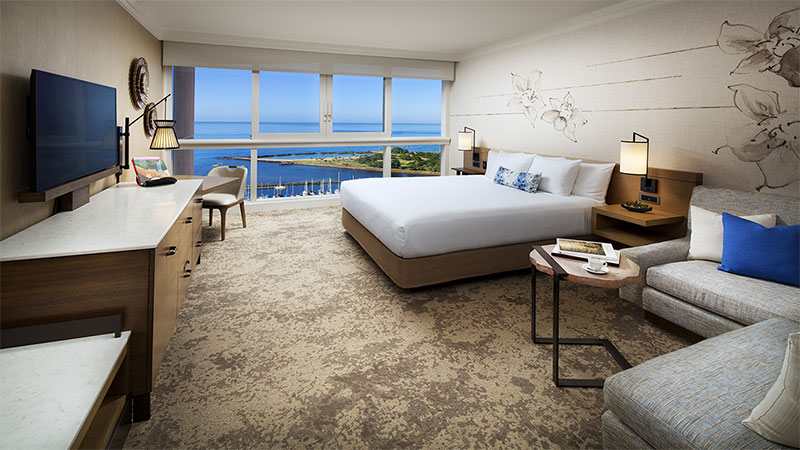 Oceanfront room at Prince Waikiki