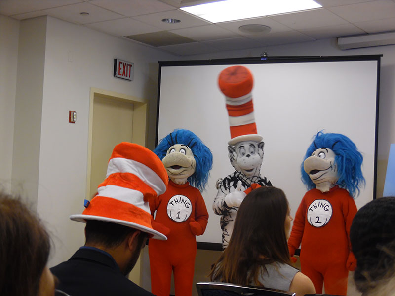 Carnival executives announce the new Dr Seuss Waterworks water park onboard the Carnival Horizon at Cruise360 in Fort Lauderd