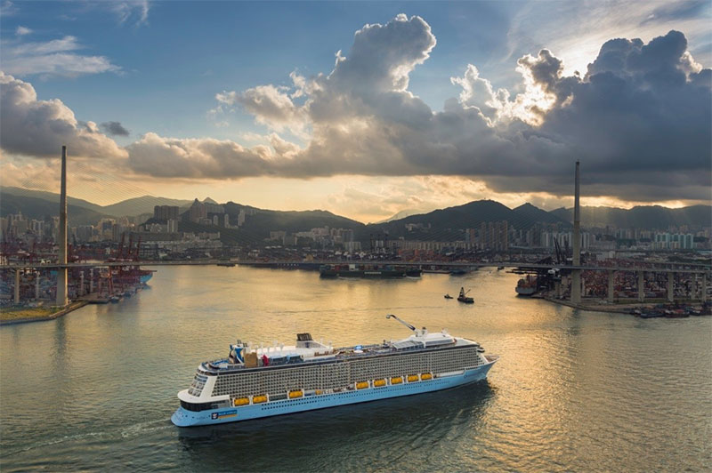 A rendering of Royal Caribbeans new Quantum Ultra class of cruise ship