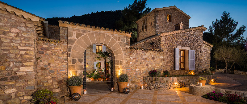 Son Balagueret Villa at Night in Mallorca