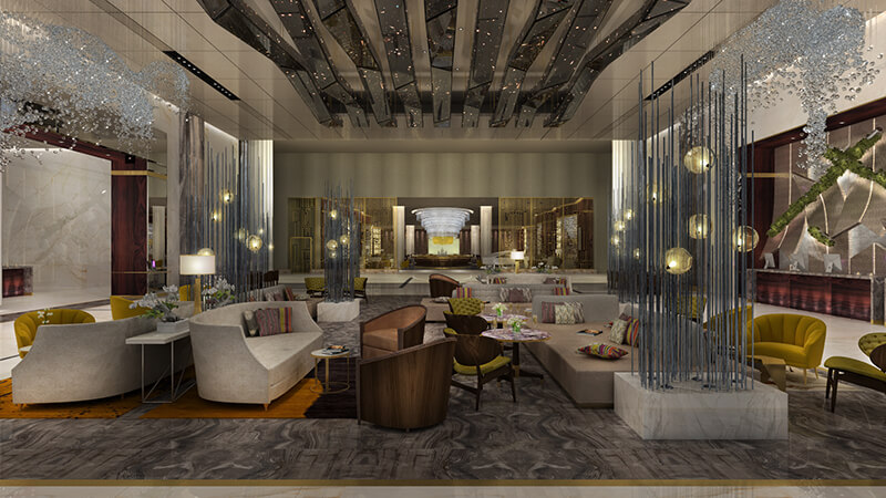 The Grand at Moon Palace Cancun lobby