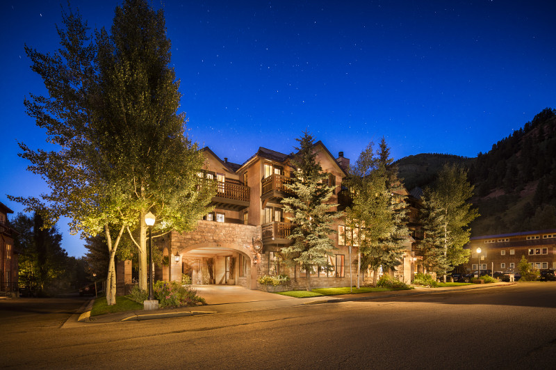 Hotel Telluride Exterior Summer Night