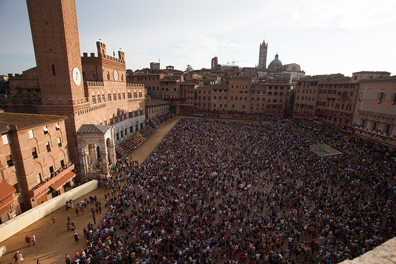 Piazza del Campo during the Siena Palio