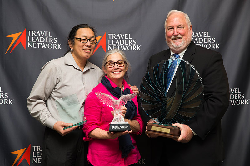 Bonnie and Walter Lee receiving the Golden Legacy and Associate of the Year awards at this years event