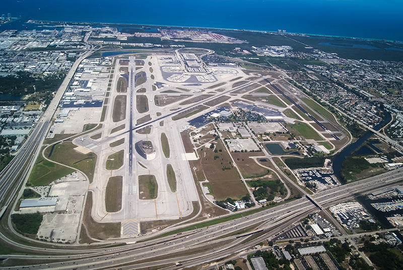 Runways at Fort Lauderdale Airport