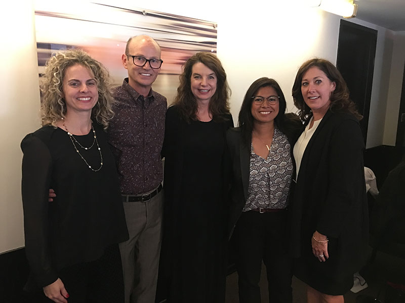 From left Cheryl Bennett Scott Russell Ruthanne Terrero Beatrice Mercado and Kate Harth