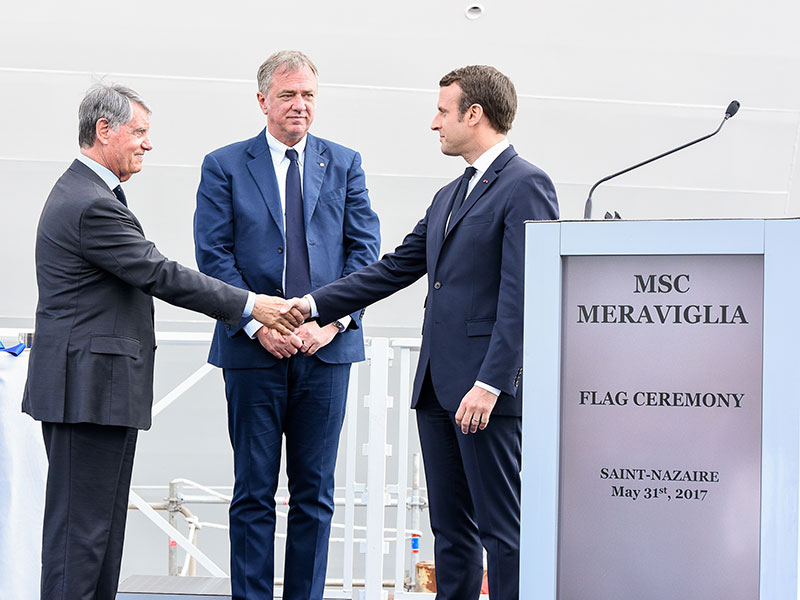 MSC Meraviglia Flag Ceremony