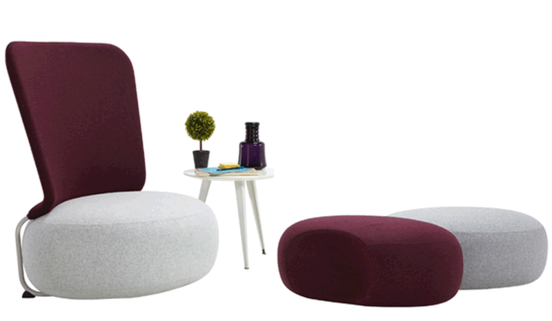 Said to be inspired by softly rounded pebbles found in nature Solis is ideal for use in workspaces common areas and living 