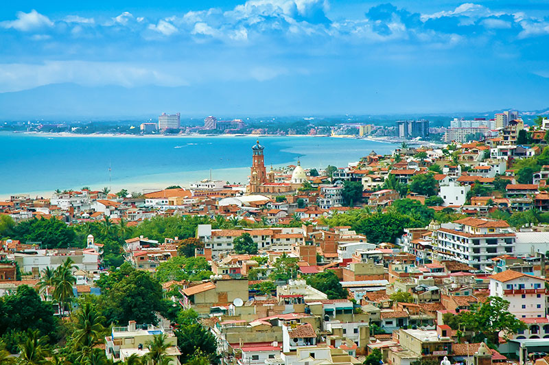 A high view over Puerto Vallarta Bay
