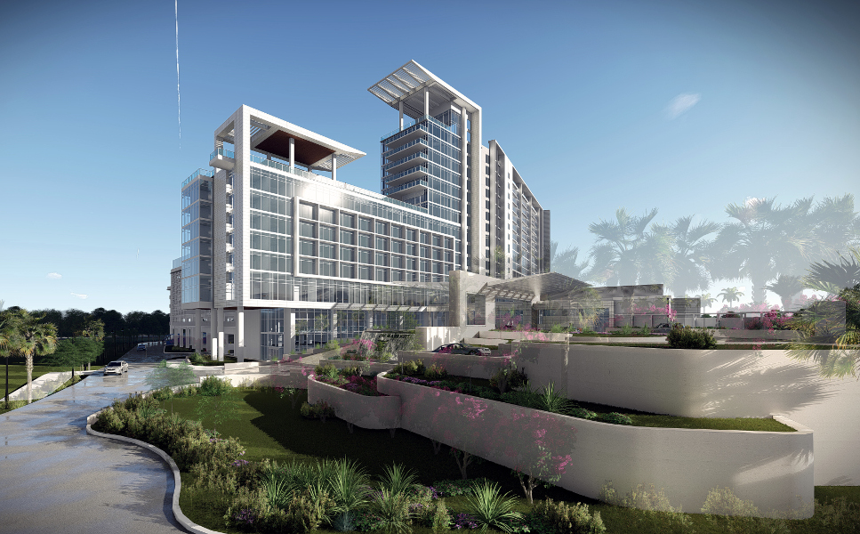 Front view of the upcoming JW Marriott Orlando Bonnet Creek