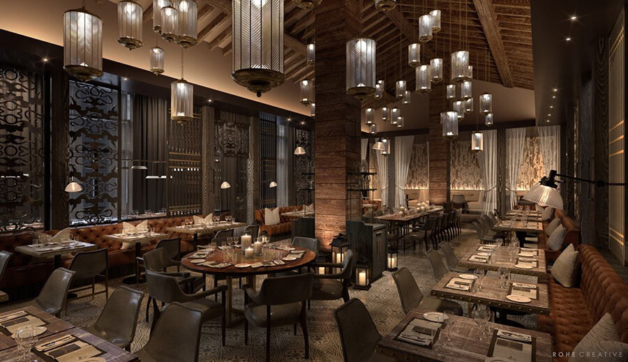 The interior of the Japanese restaurant Monkitail