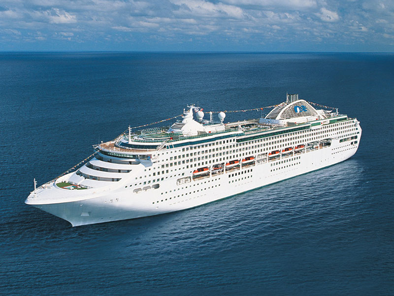 Aerial view of the Sun Princess