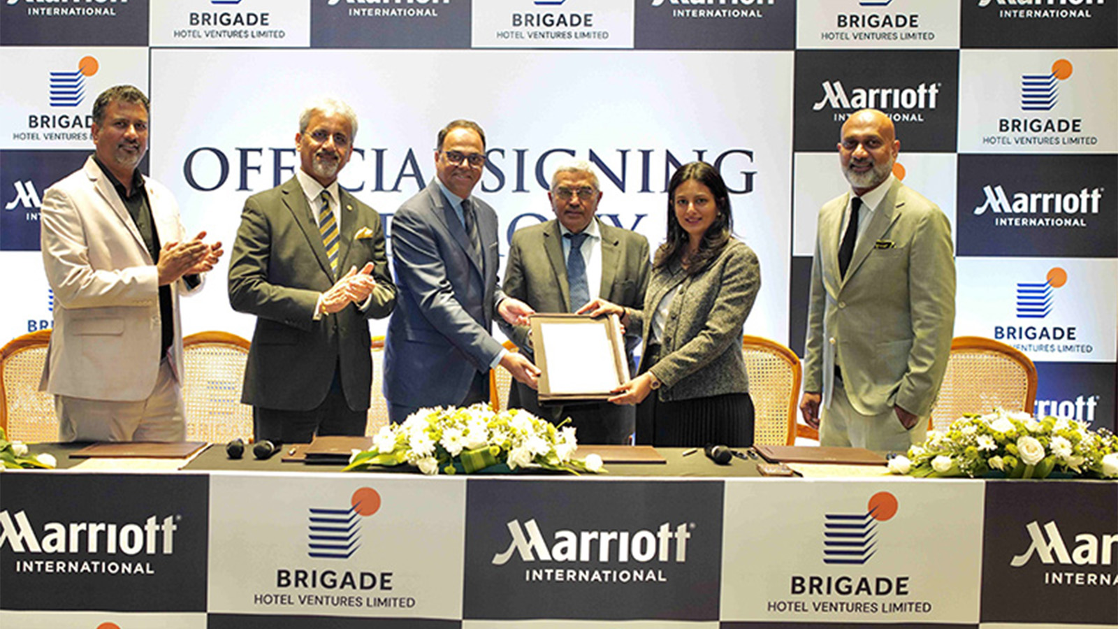 Marriott International signs agreement with The Brigade Hotel Ventures Limited t