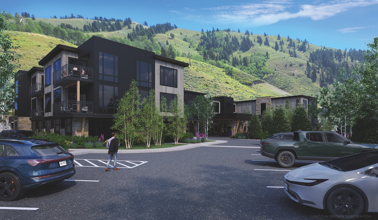 exterior of Sylvan Lodge in Jackson Hole