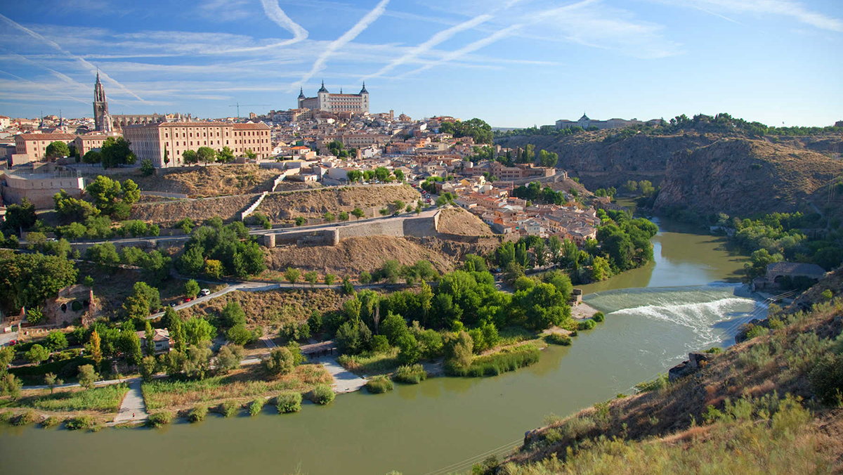 Toledo and the Tajo River Spain