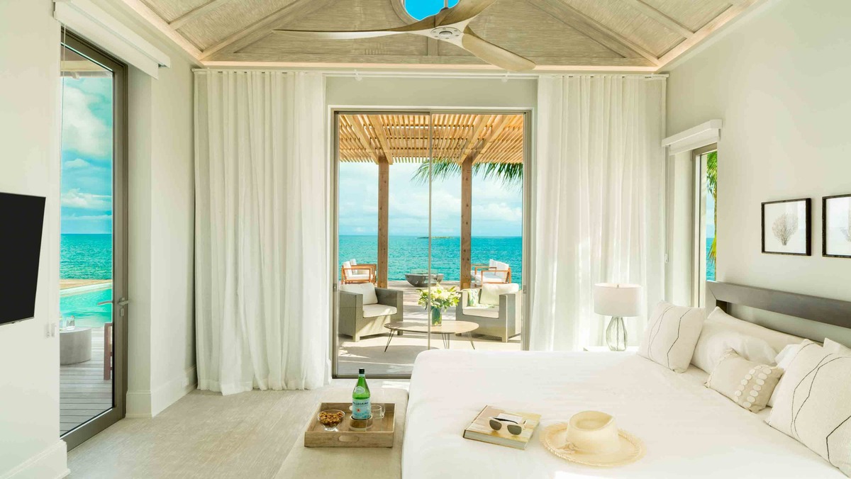 Ambergris CayDream EstatePavilion VillaOceanfrontPrimary BedroomTurks and Caicos