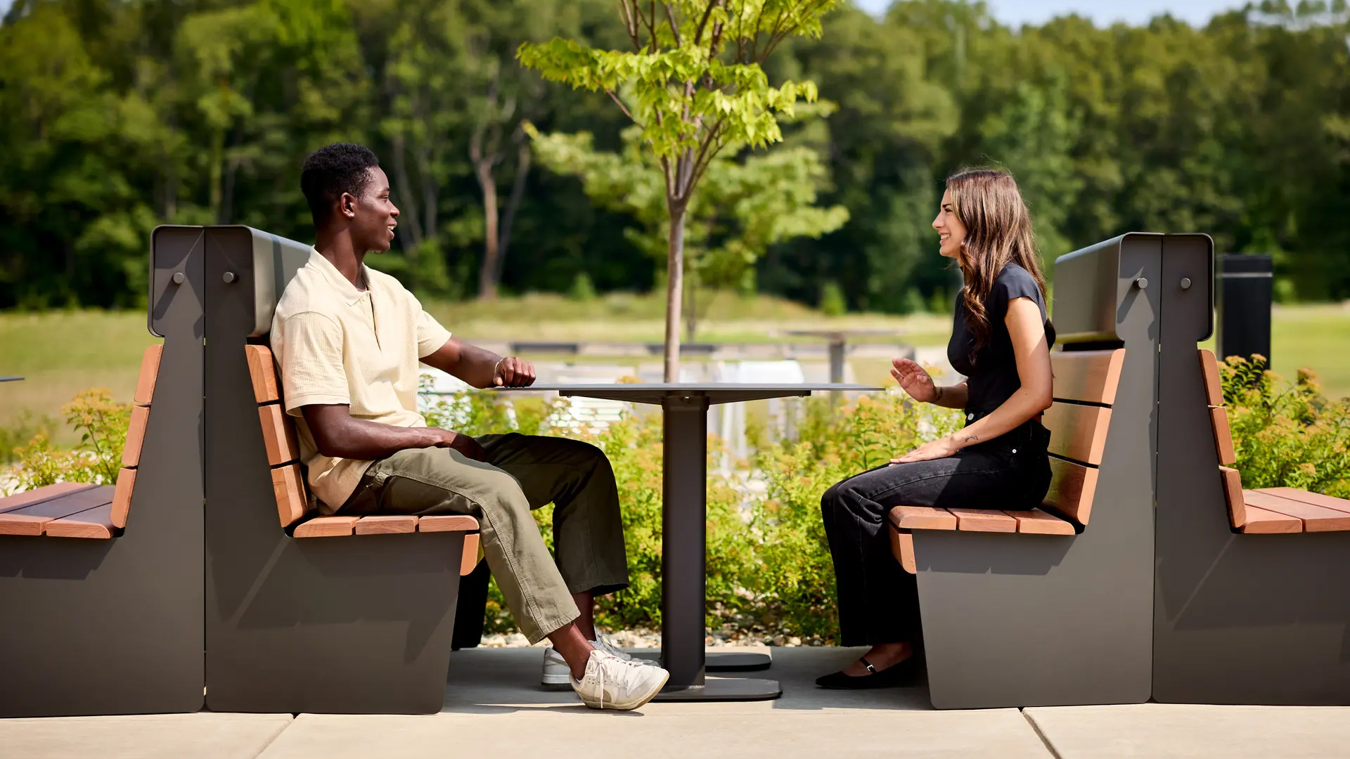 Landscape Forms booth seating