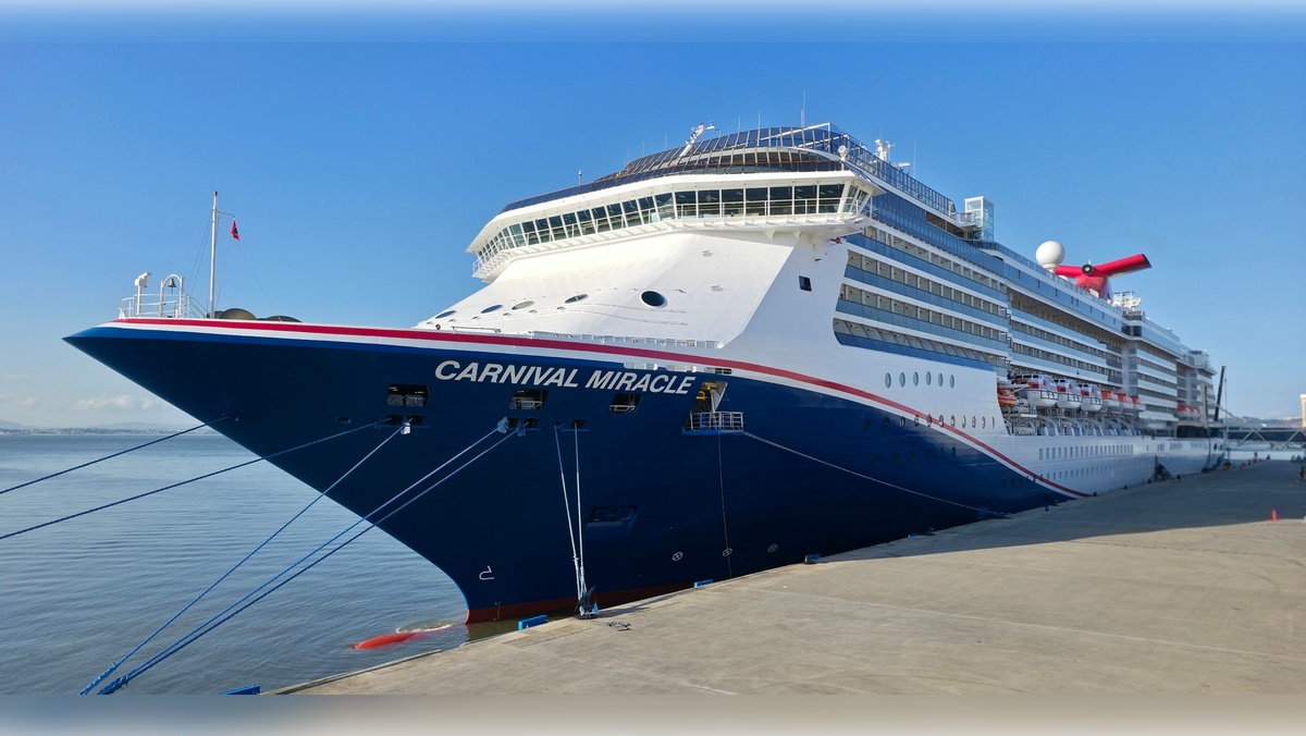 Carnival Miracle returns to service in Lisbon Portugal