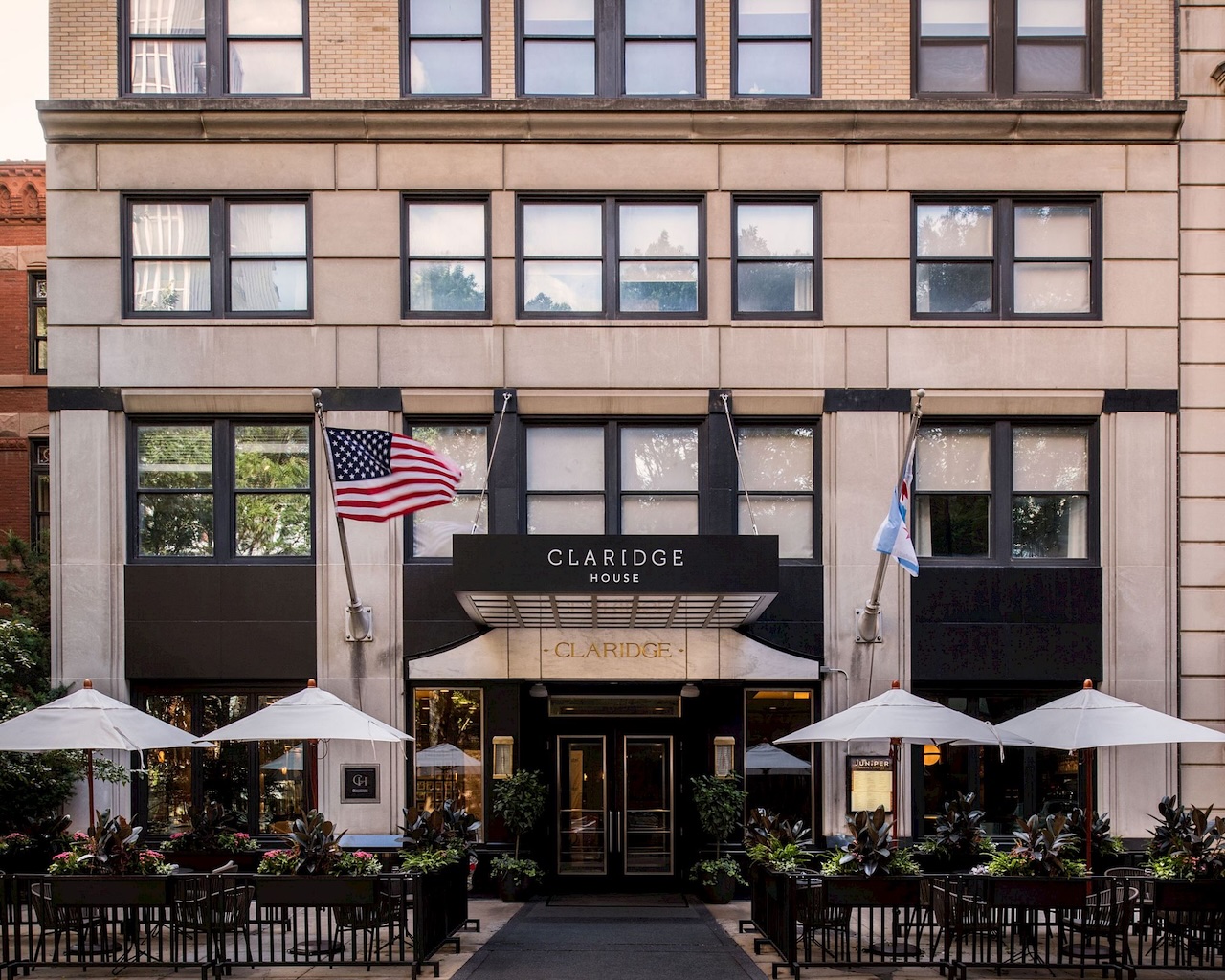 exterior of Claridge House