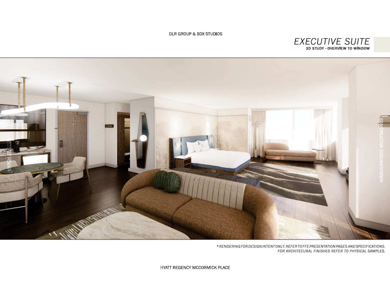 rendering of renovated executive suite 