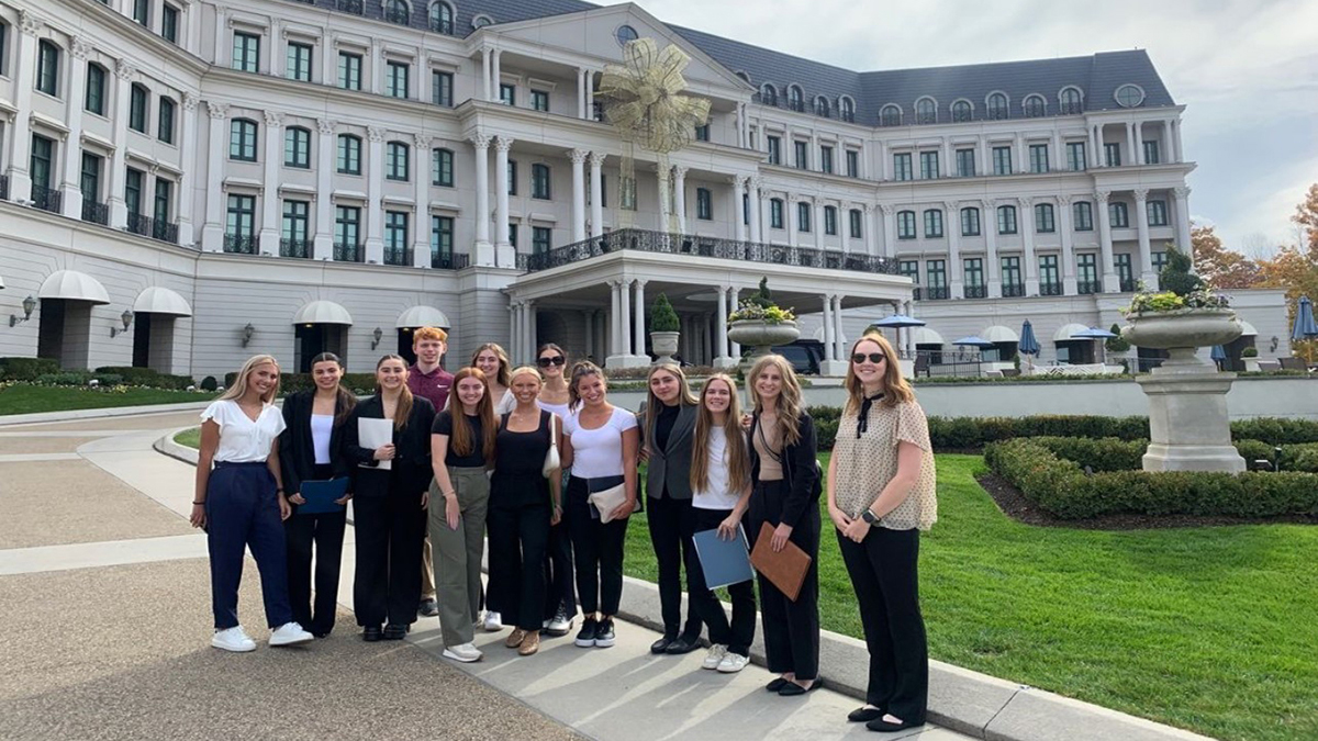 Hospitality students at Nemacolin Resort