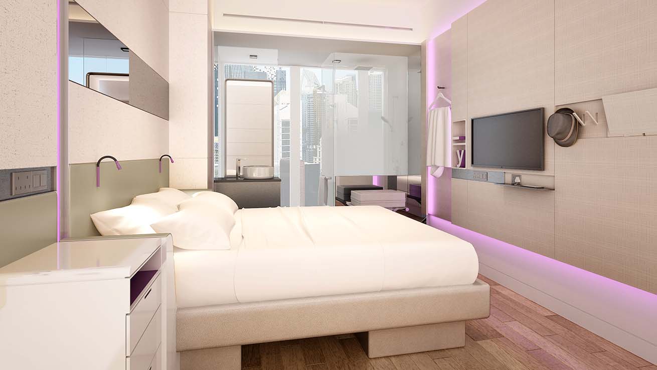 Cabin at the Yotel Singapore