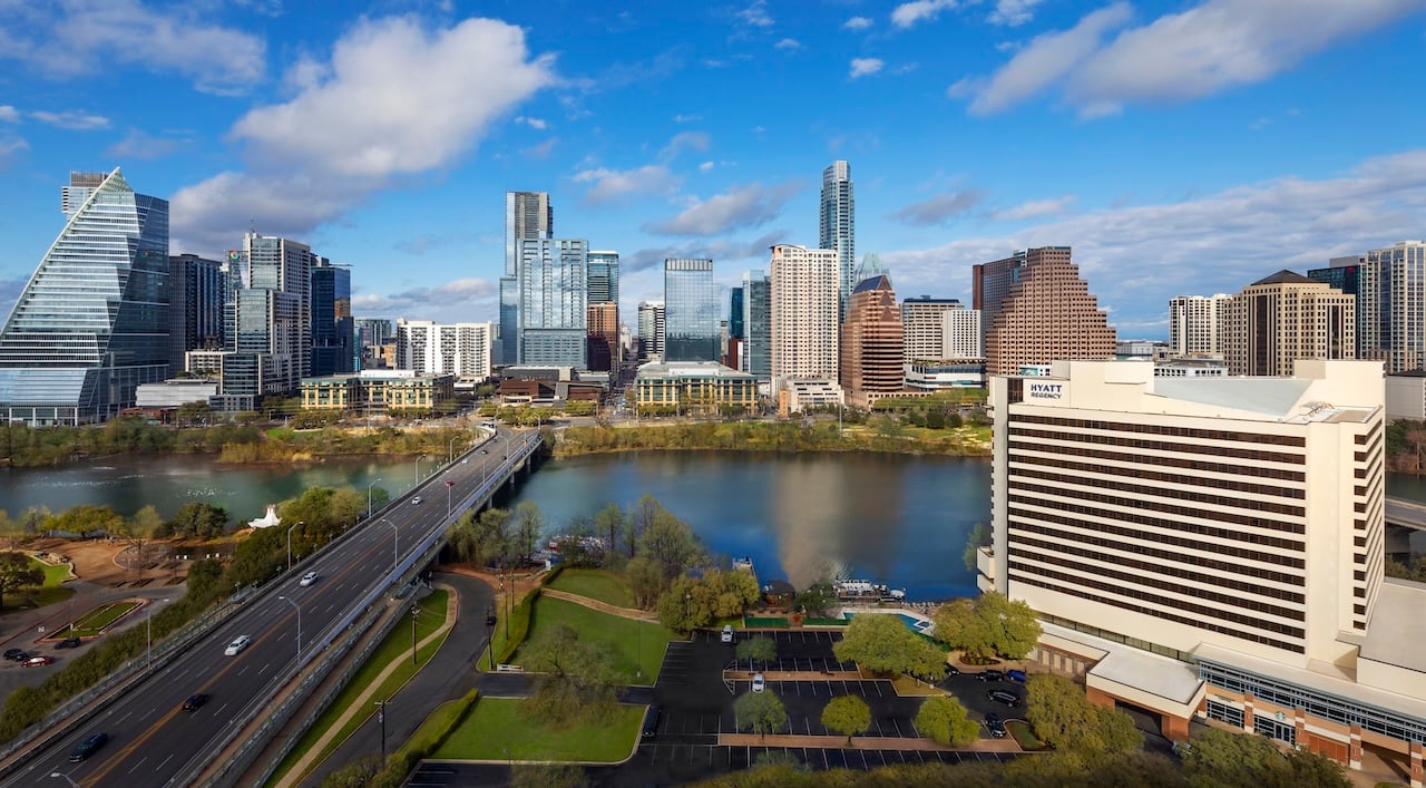 exterior of Hyatt Regency Austin