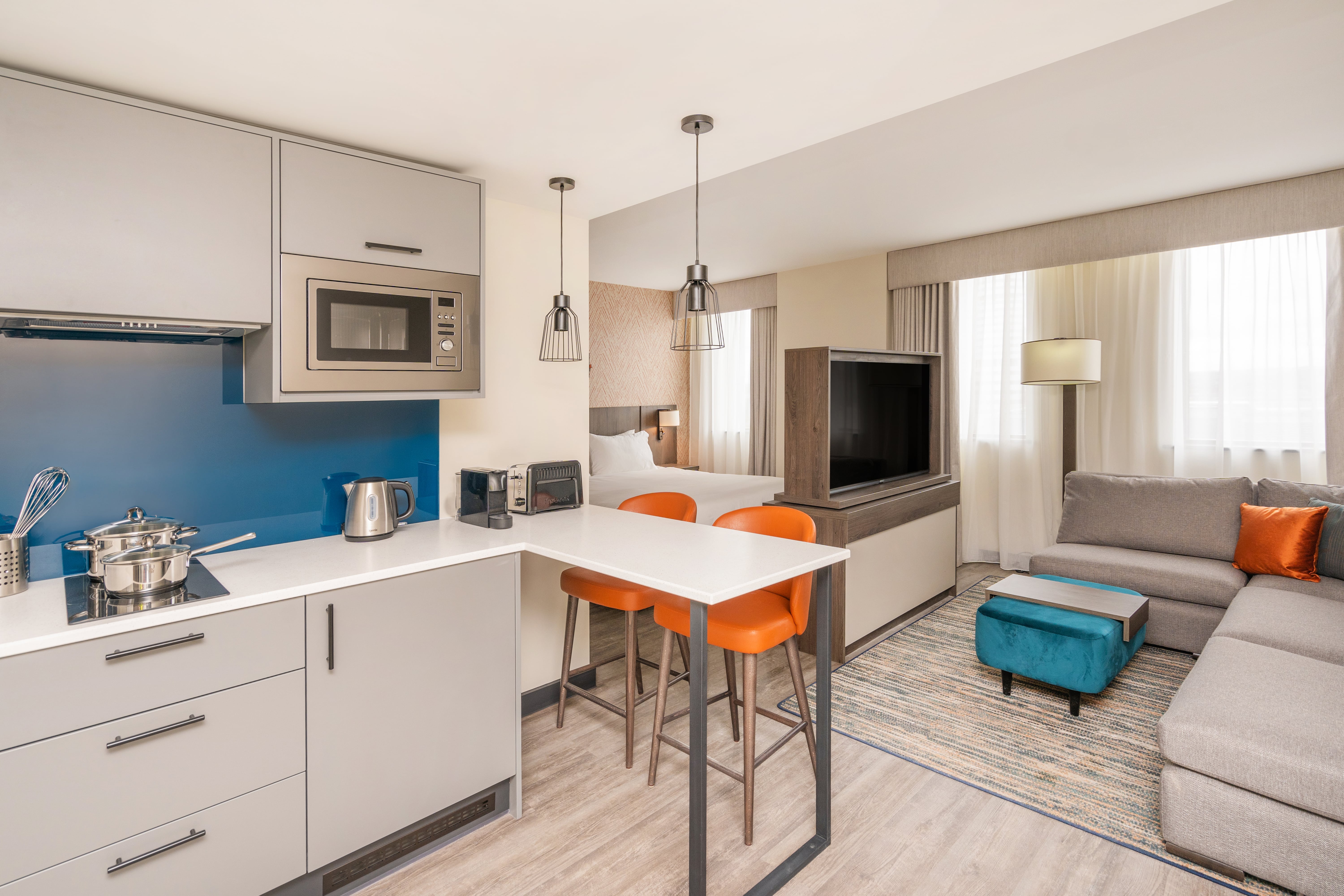 Suite at the dual-branded Hyatt House and Hyatt Place