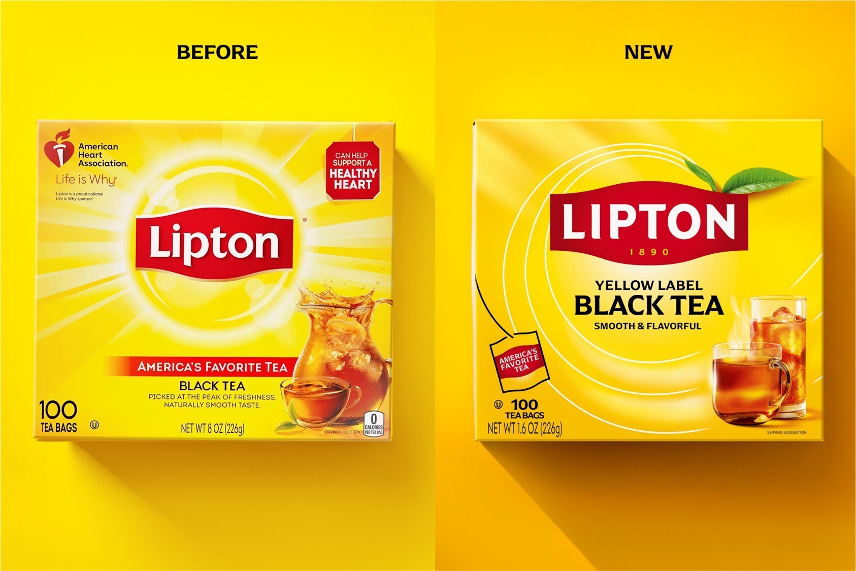 lipton tea rebrand