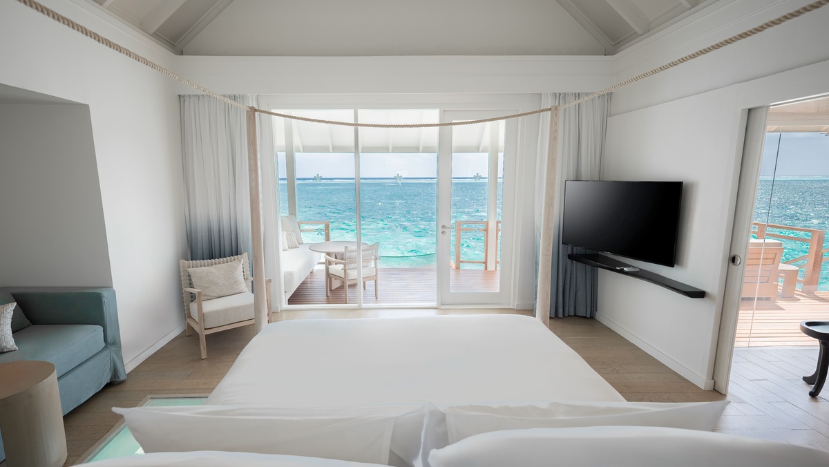 LUX South Ari AtollWater VillaBedroom