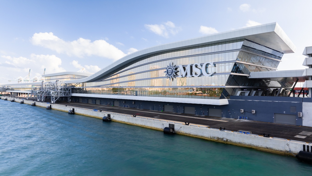 MSC Miami Cruise Terminal ExteriorCruise Division of MSC GroupPortMiami