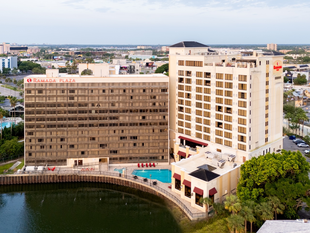 exterior of Ramada Plaza 