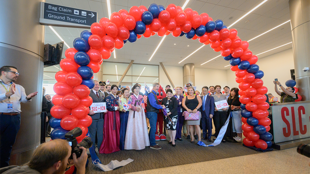 Inauguration of Deltas nonstop route between Salt Lake City and Seoul-Incheon