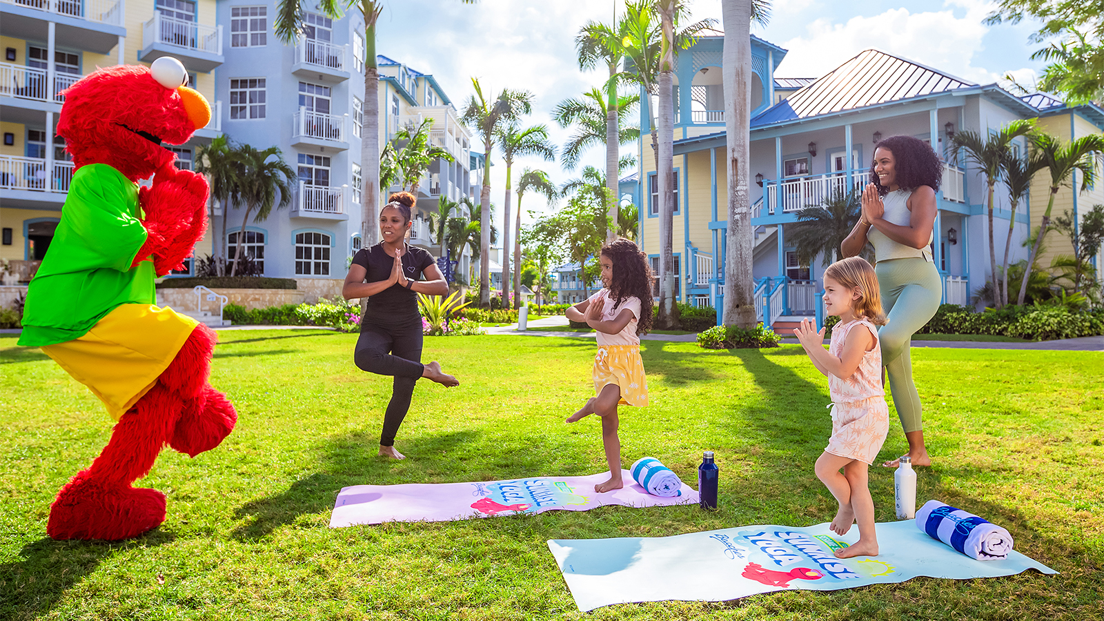 Sesame Street Sunrise Yoga at Beaches Resorts