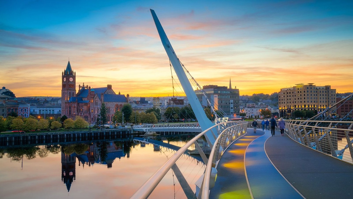 The Peace Bridge Derry Northern IrelandCIE Tours