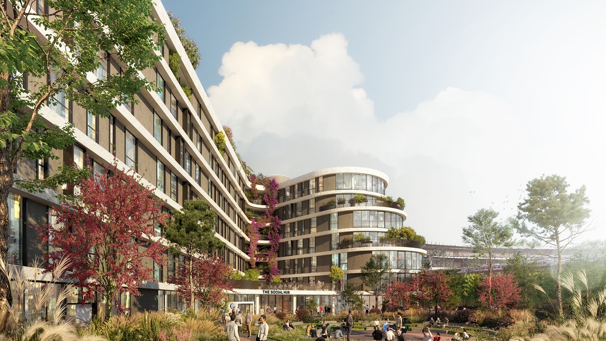 The Social Hub RomeExteriorRendering