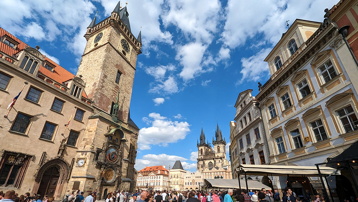 Pragues Old Town Square and astronomical clock