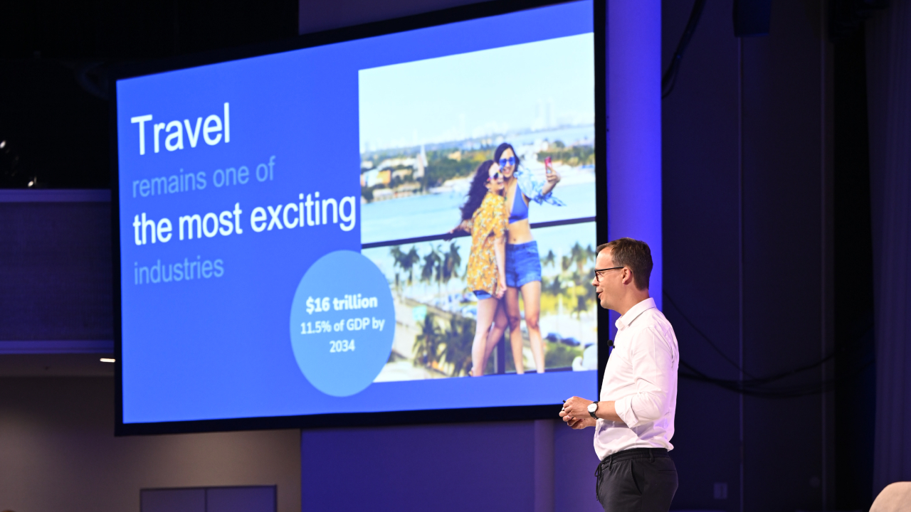 Bookingcom on stage