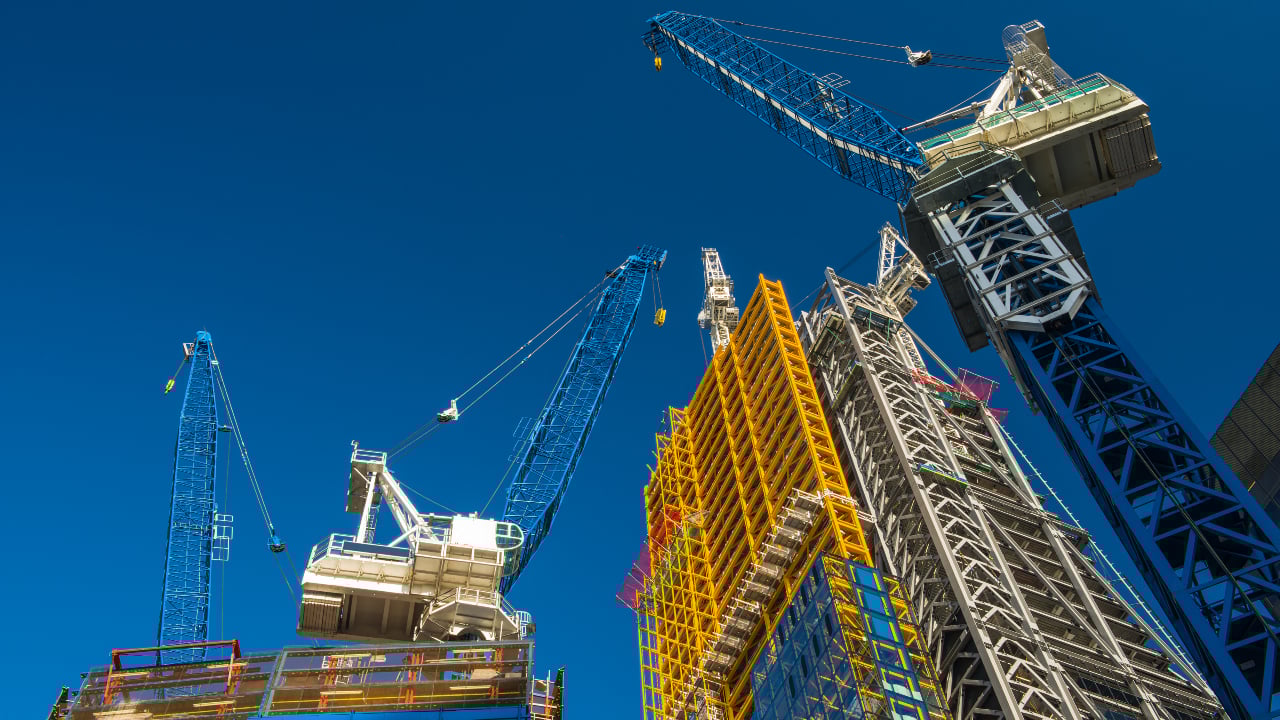 Construction cranes