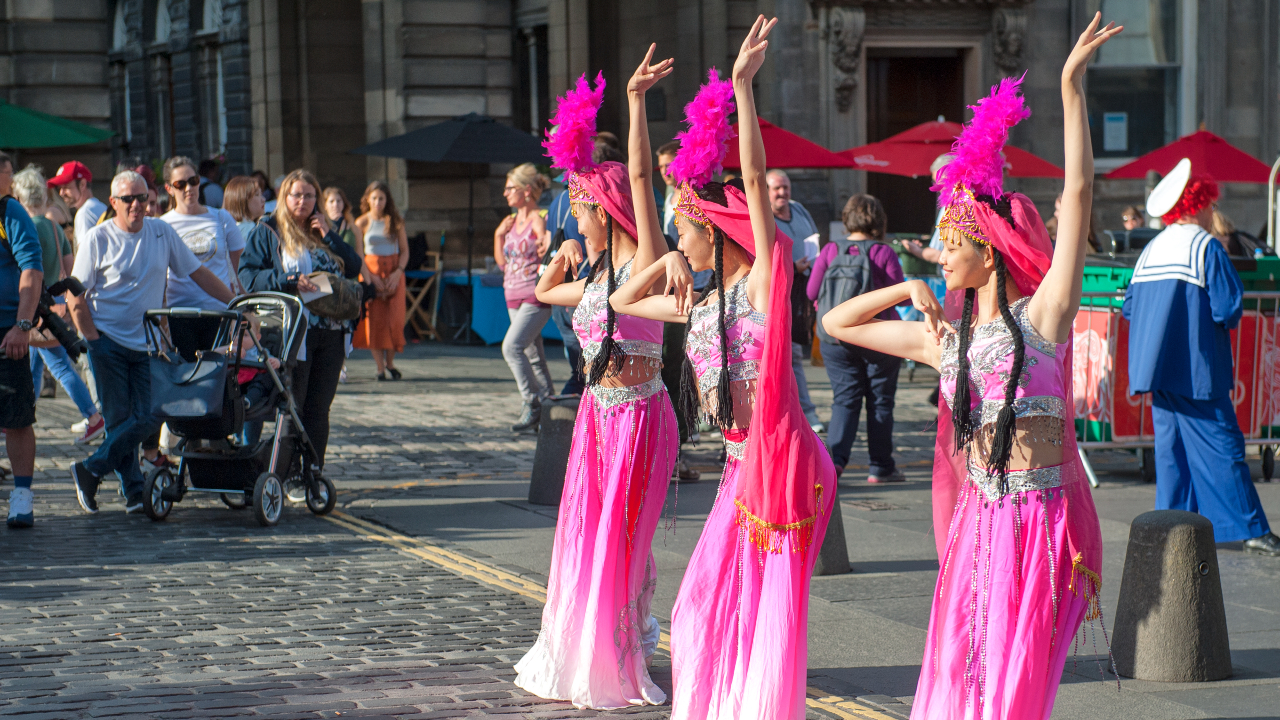 Dancers at the Edinburgh Festival