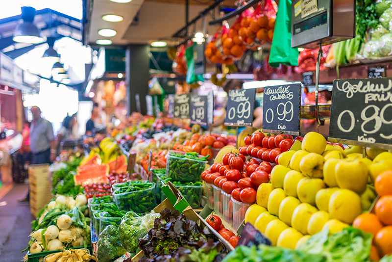 Barcelona food market