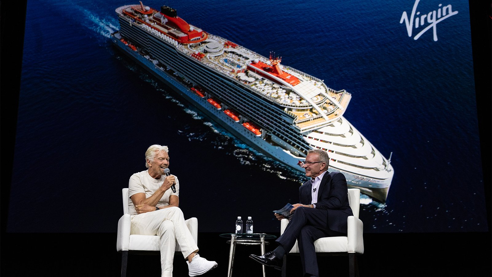 Richard Branson and John Lovell 