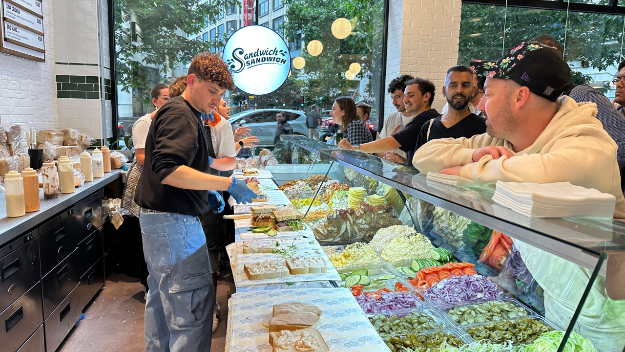 The inside of a sandwich sandwich shop