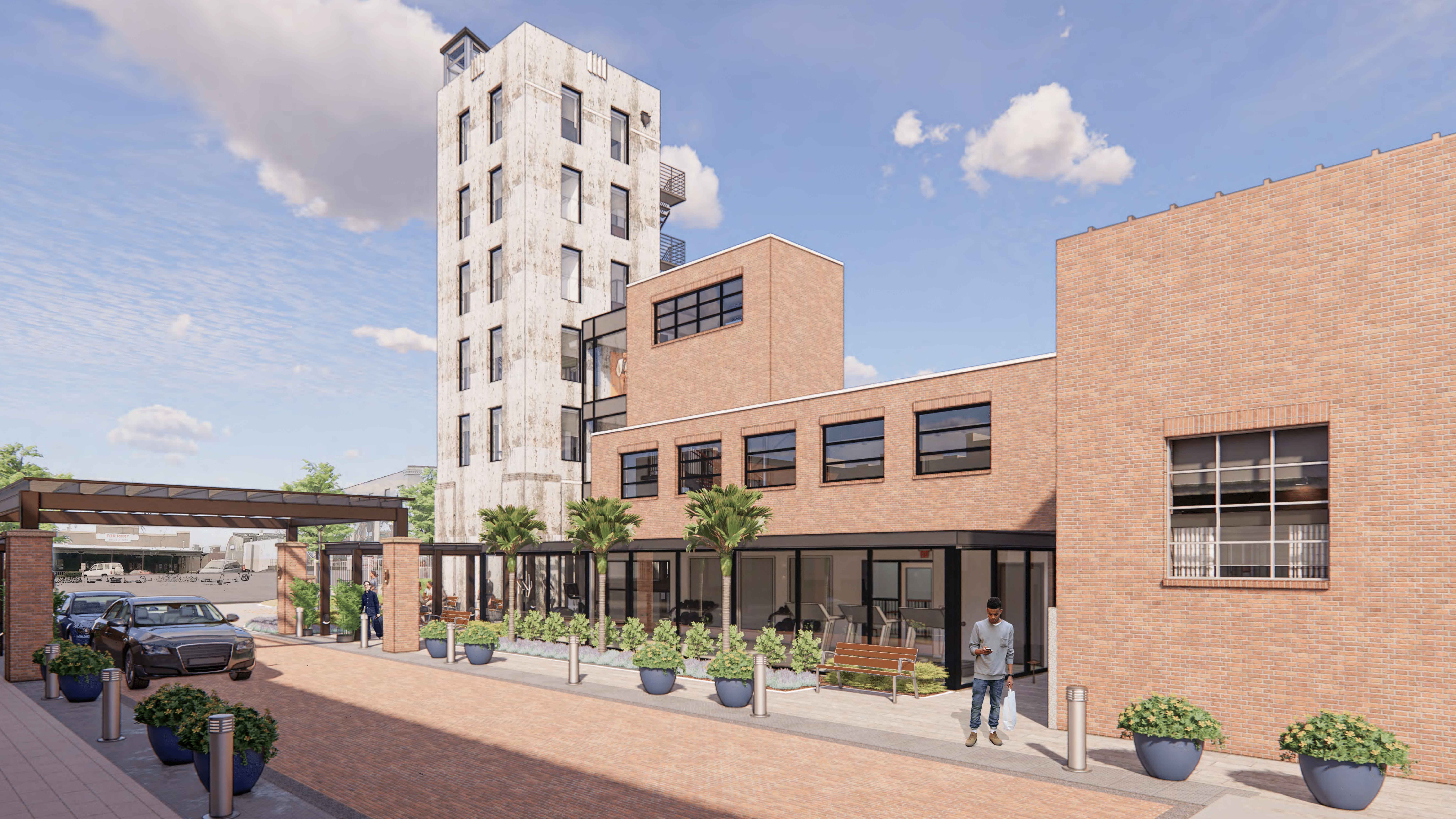 The Shepherd Hotel Columbia Vista exterior rendering