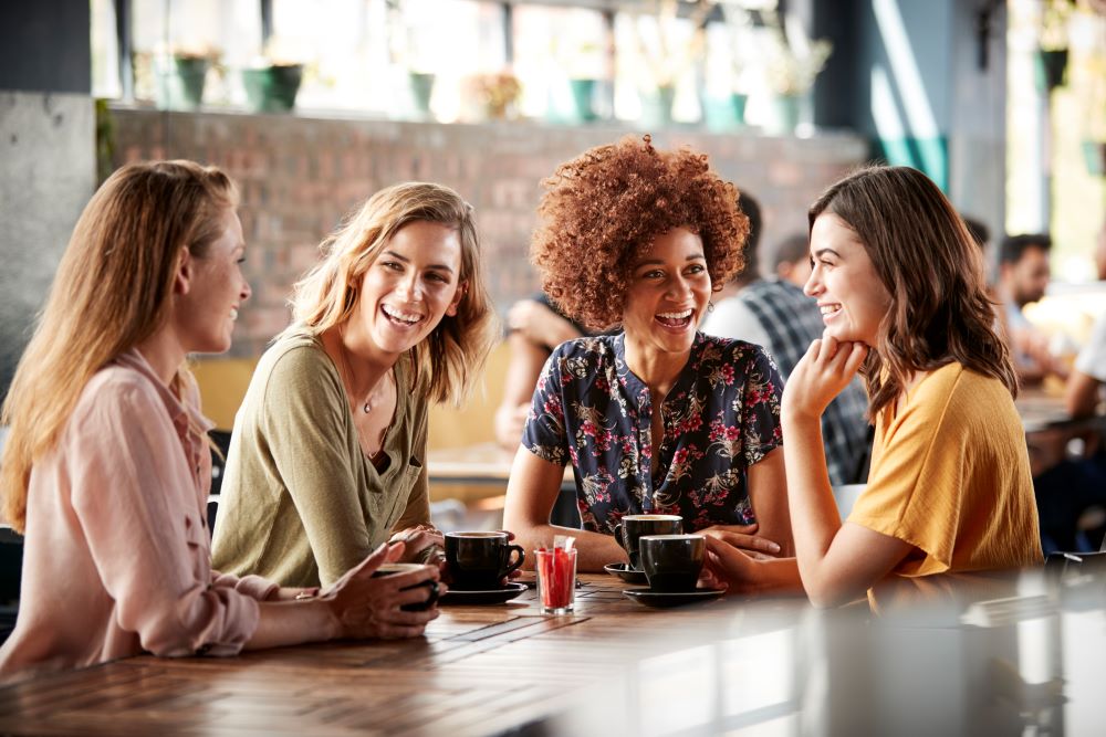 women in tea