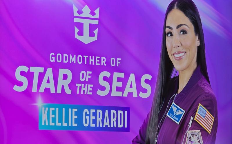 Kellie Gerardi is the new godmother of Royal Caribbean's Star of the Seas.